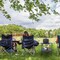 Leisure Sports 2-tier Camp Round Table Round with 4 Cupholders and Carrying Bag for Camping, Beach, Picnic 235495LXP - alternate 3